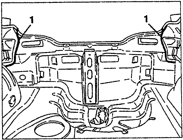 Interior bodywork with sealant lines