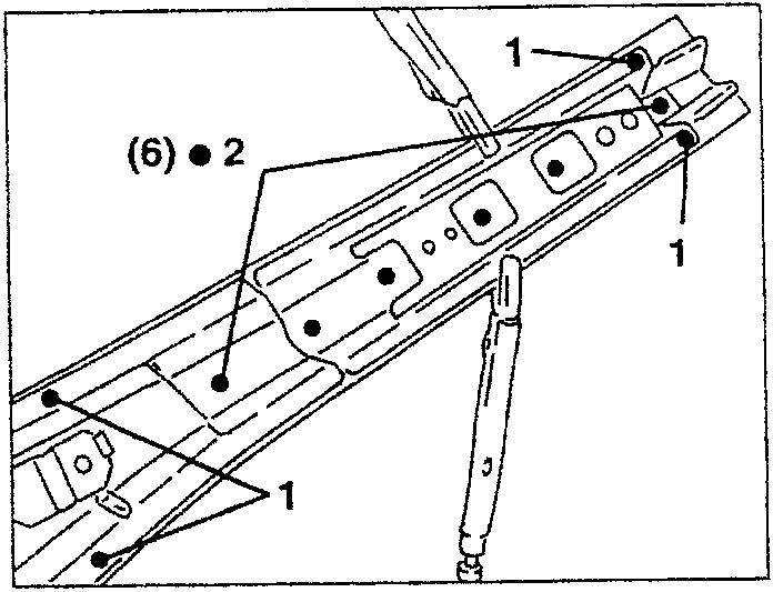 Frame assembly with bolts and alignment points