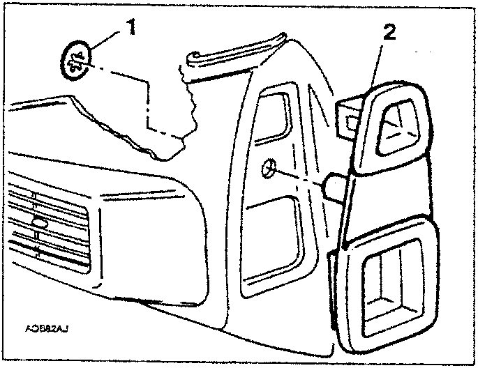 Stay clip and air vent removal view