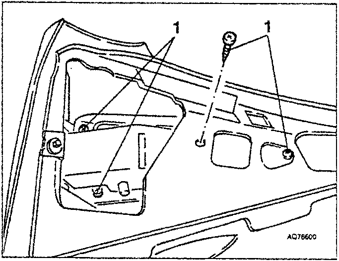 Air flow vent screws view