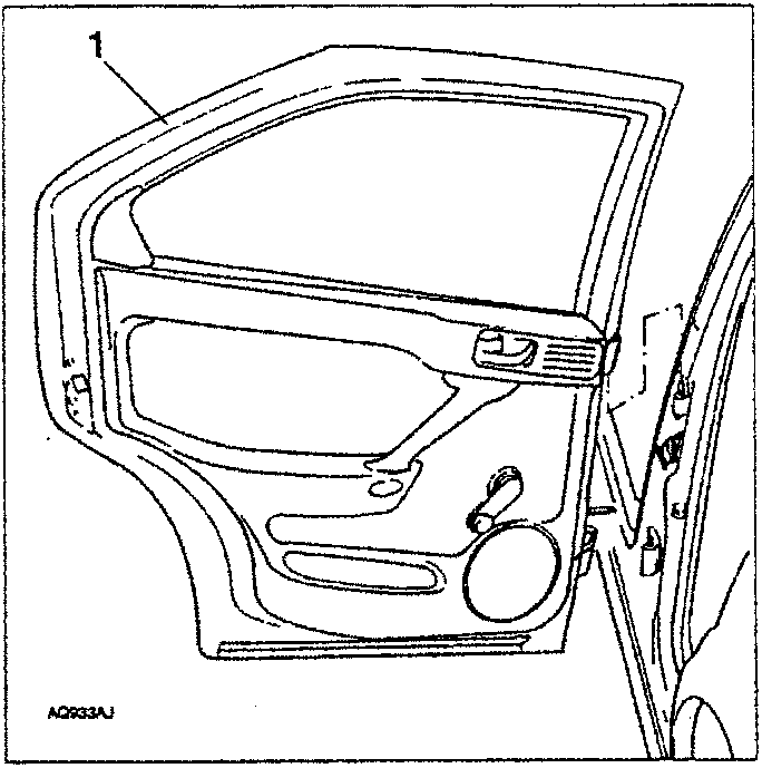 Diagram showing door open position