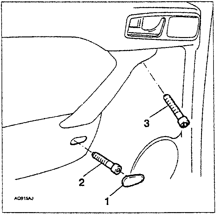 Diagram showing speaker cover plate removal with numbered parts