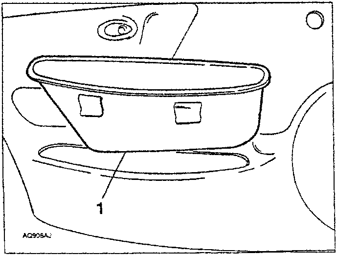 Utility compartment being pulled upwards