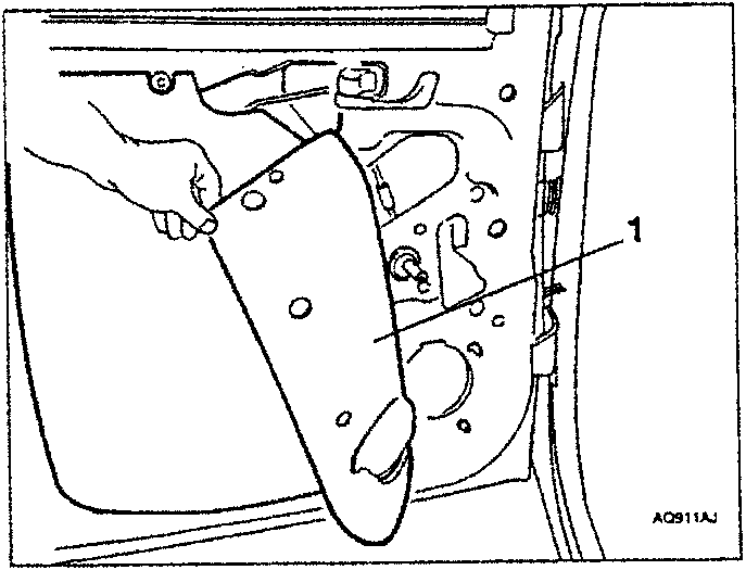 Diagram showing removal of opaline