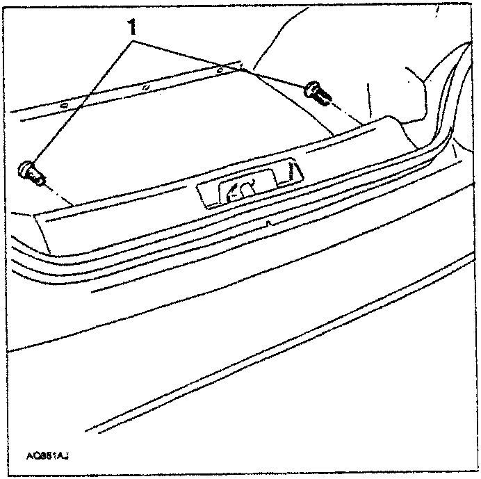Protective trim with screws