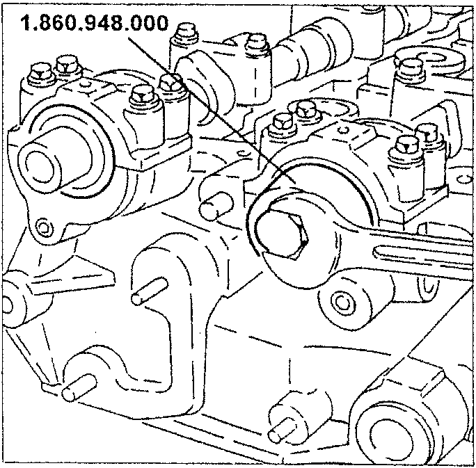 Tool 1.860.948.000 inserting new camshaft oil seals