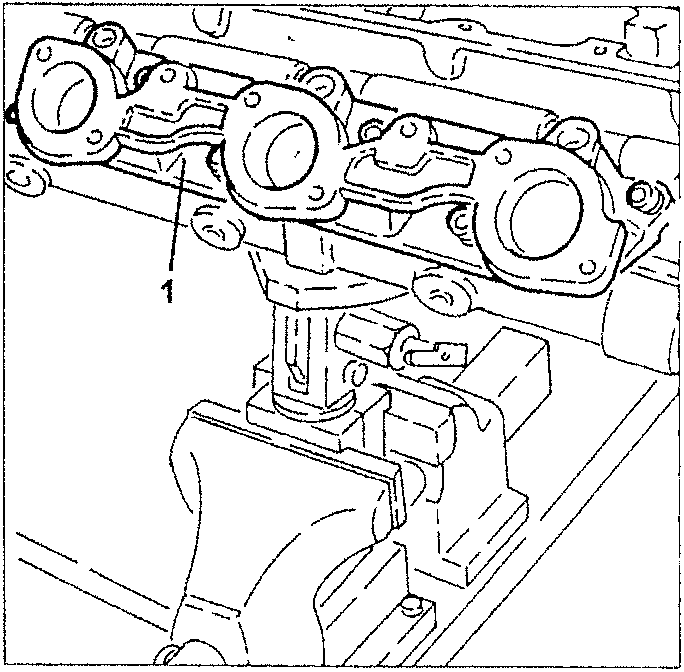 Air intake manifold removal view