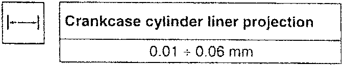 Crankcase cylinder liner projection measurement