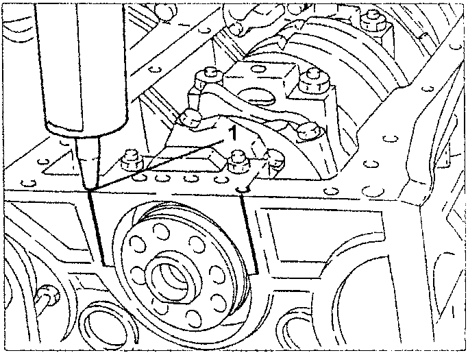 Applying sealant to rear crankcase-main bearing coupling