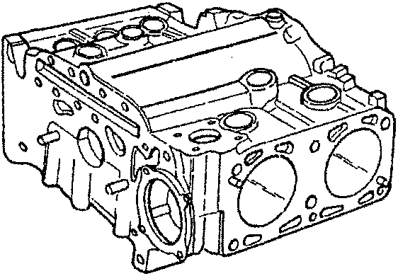 Crankcase with special grooves for coolant and lubricating oil circulation