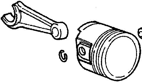 Connecting rod and piston assembly