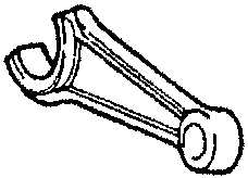 Connecting rod with bush