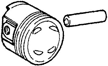 Piston with gudgeon pin