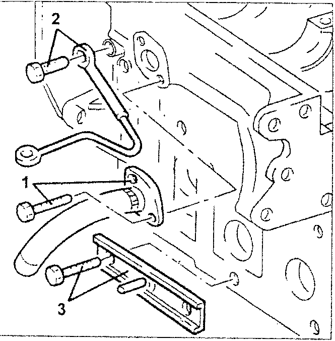 Turbo compressor components with labeled parts 1, 2, and 3