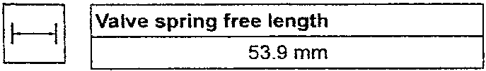 Valve spring free length specification table