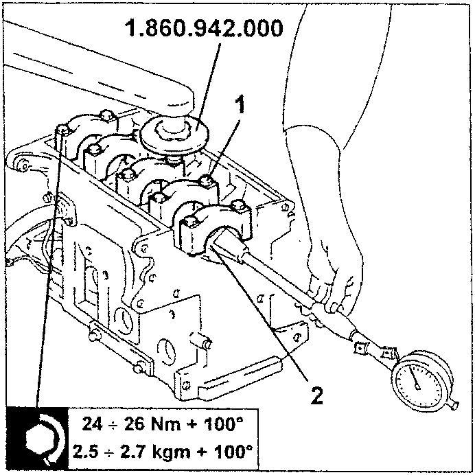 Crankshaft checking diagram