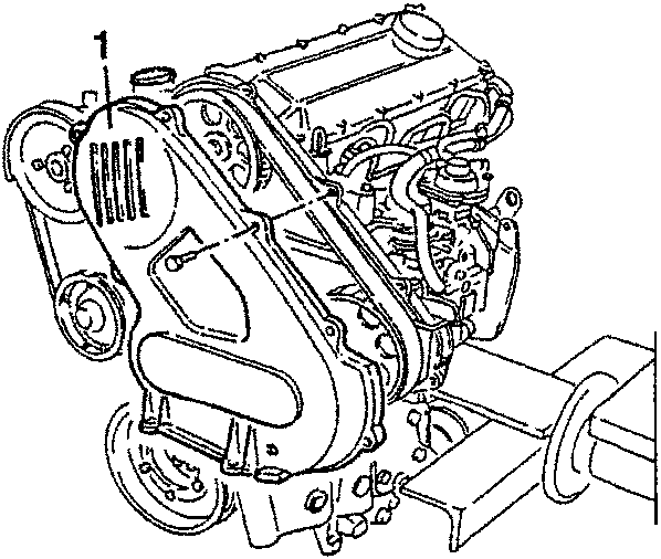 Timing belt cover removal showing part 1