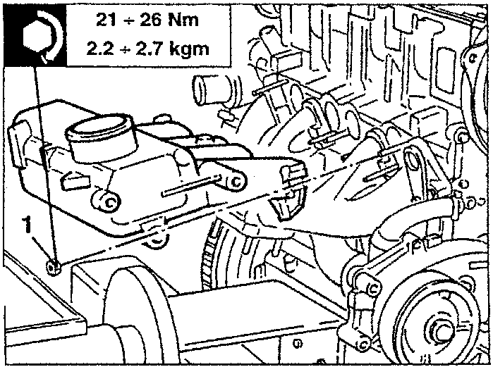 Air intake box being removed