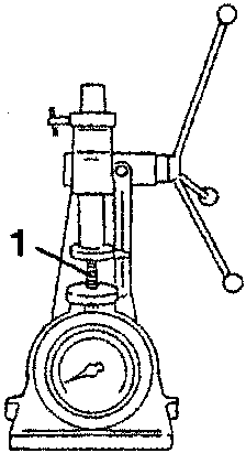 Diagram showing dynamometer for spring testing