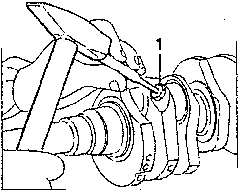 Illustration showing a tool being used to punch a hole in a plug.