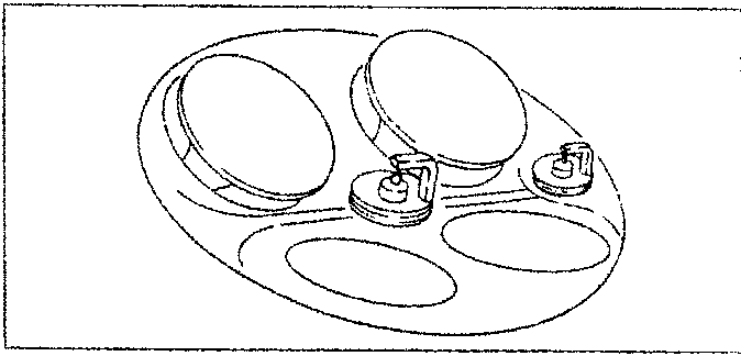 Spark plug layout showing central and side positions