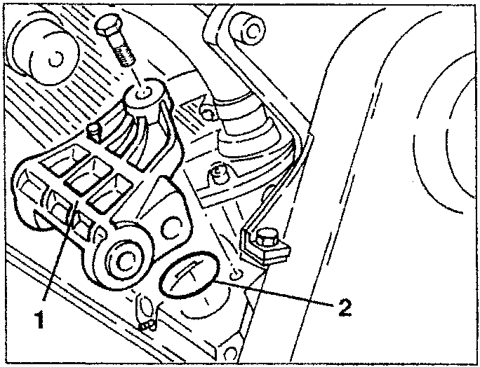 Rear lower alternator support bracket