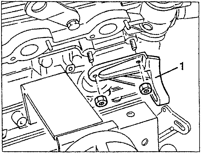 Front lower alternator support bracket