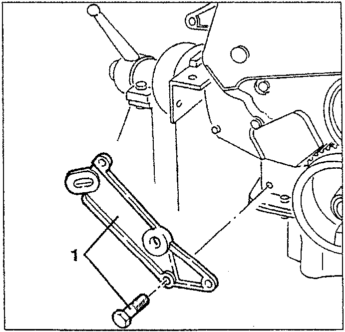 Front lower alternator support bracket