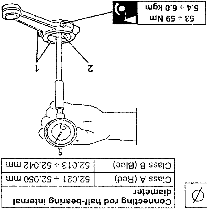 Connecting rod half-bearing assembly
