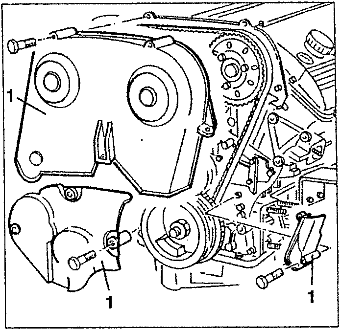 Timing gear belt front covers