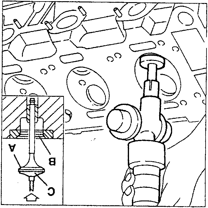 Illustrates fuel injector removal and installation process