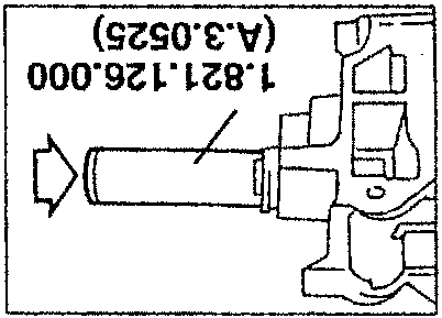 Diagram showing oil ring installation