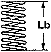 Free length of valve springs