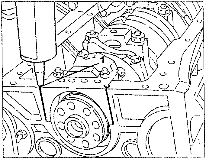 Applying sealant to rear crankcase-main cap coupling