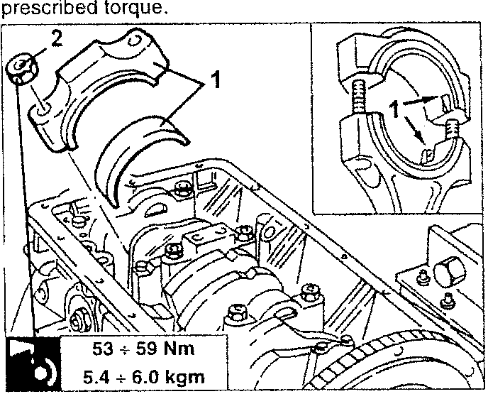 Connecting rod cap assembly with torque specification