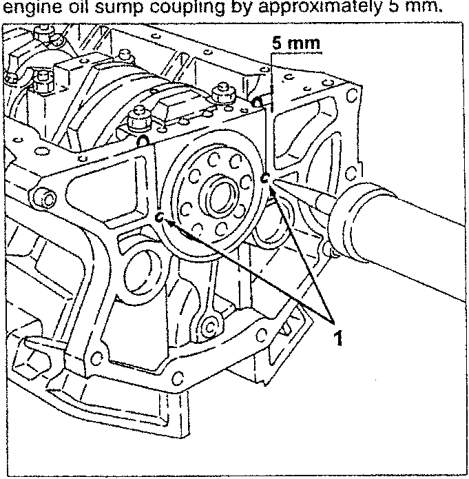 Applying sealant to engine oil sump coupling
