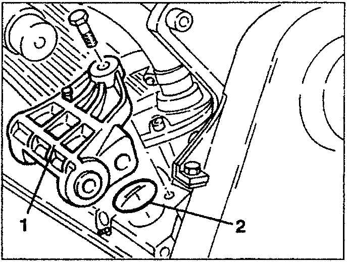 Rear alternator support bracket