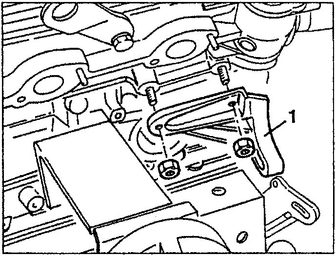 Lower front alternator support bracket