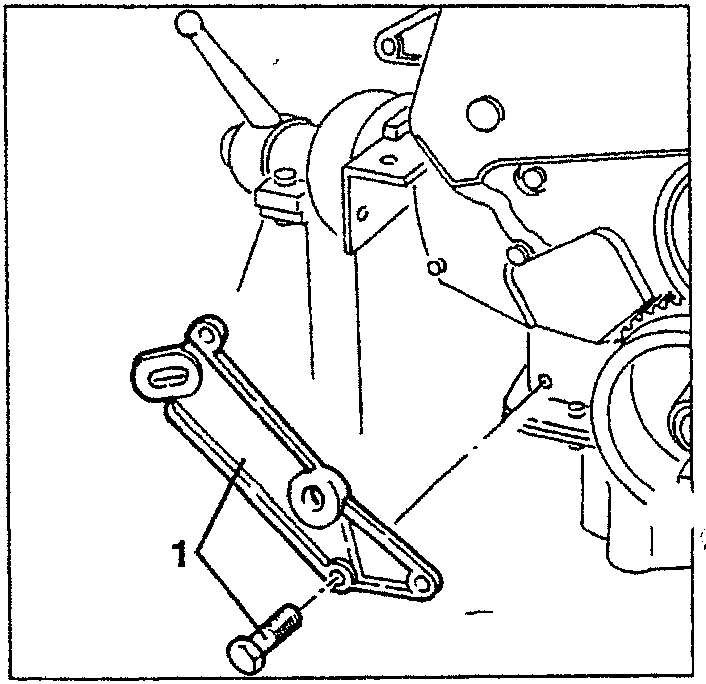 Lower front alternator support bracket
