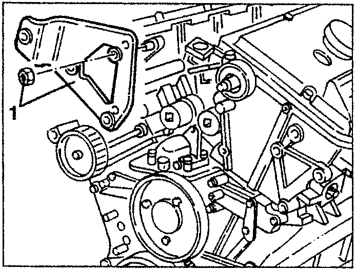 Engine stay rod connection bracket removal
