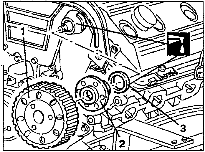 Timing gear pulley, support hub and oil ring removal