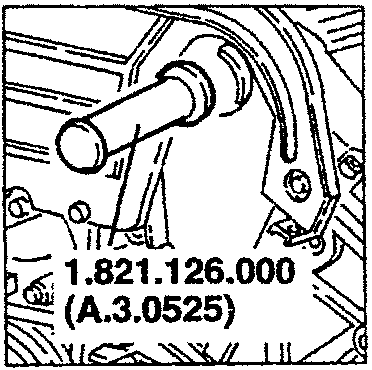Front camshaft oil ring installation with tool 1.821.126.000 (A.3.0525)