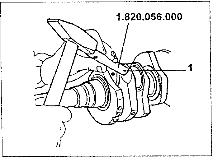 Caulking a cap with tool 1.820.056.000