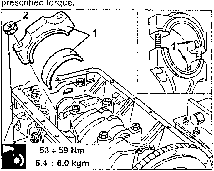 Connecting rod cap assembly with torque specification