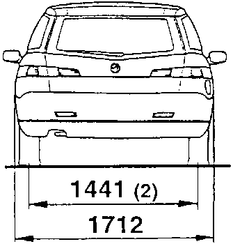 Rear view: rear track 1441 (2); width 1712