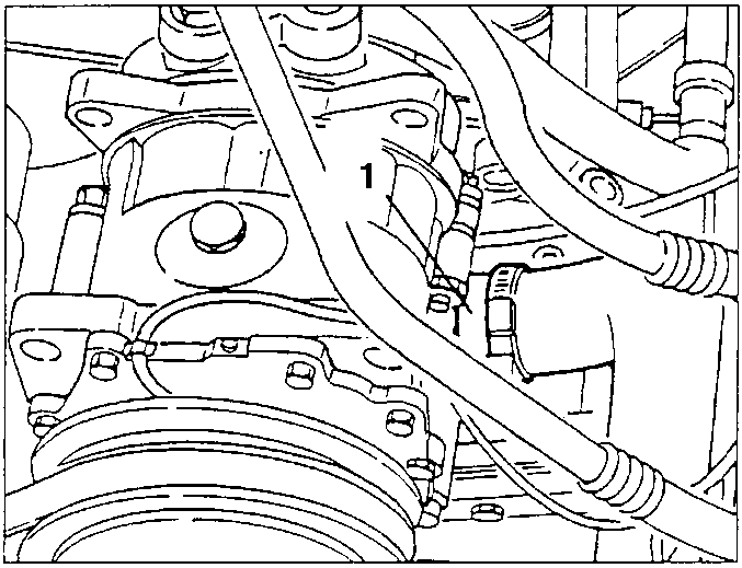 Radiator coolant outlet sleeve 1 at the connection on the crankcase