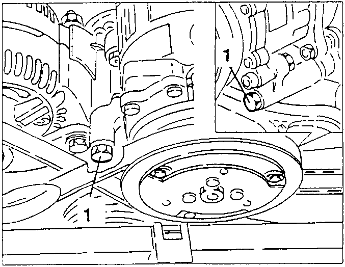 Conditioner compressor with fastening bolts 1