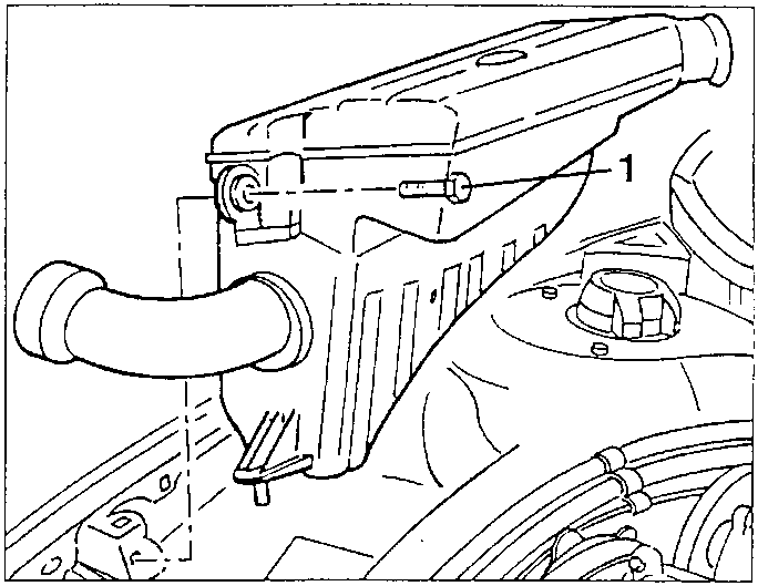 Air cleaner with fastening screws 1