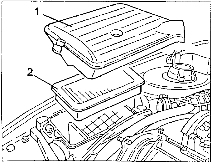 Air cleaner cover 1 and air cleaner cartridge 2