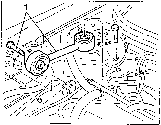 Reaction tightener of the motor propeller group with its clamping screws indicated